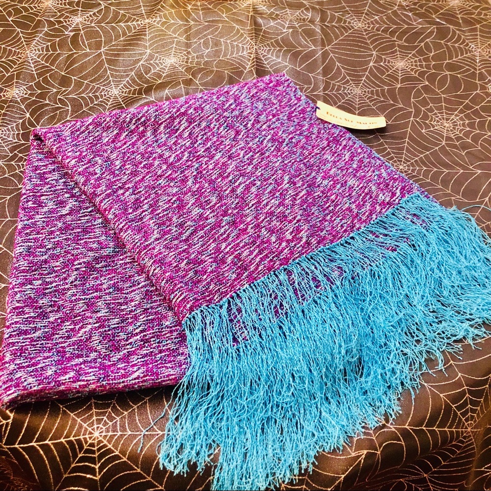 Designer “Galaxy” Shawl Wrap Luxury Purple Silver